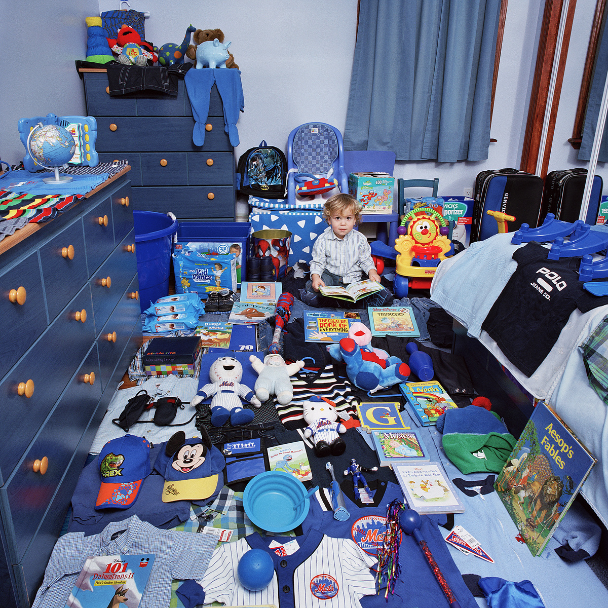 블루 프로젝트 1 - 토마스와 토마스의 파란색 물건들, 뉴욕, 미국, 라이트젯 프린트, 2006